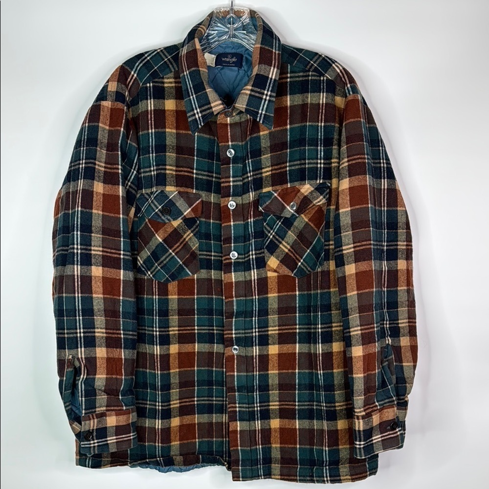 Vintage Wrangler Insulated Button Down Long Sleeve Shirt XL Korea